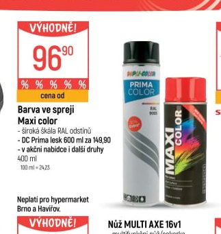 Barva ve spreji Maxi color