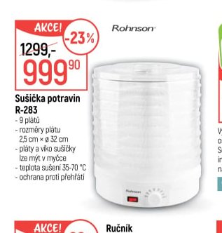 Sušička potravin R-283