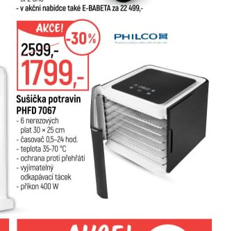 Sušička potravin PHFD 7067