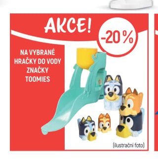 Na vybrané hračky do vody značky Toomies