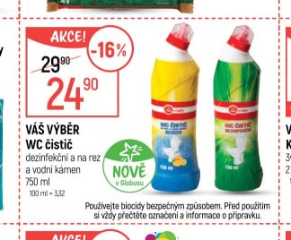 Váš výběr WC čistič