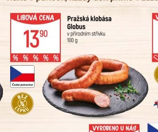 Pražská klobása Globus