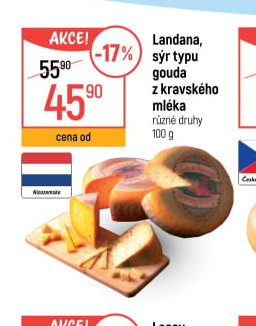 Landana, sýr typu gouda z kravského mléka