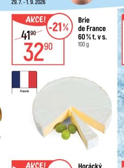 Brie de France 60 % t. v s.