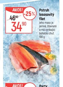 Pstruh lososovitý filet