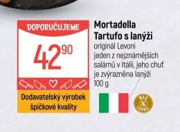 Mortadella Tartufo s lanýži