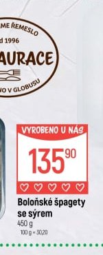 Boloňské špagety se sýrem
