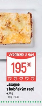 Lasagne s boloňským ragú