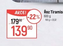 Řez Tiramisu 600 g