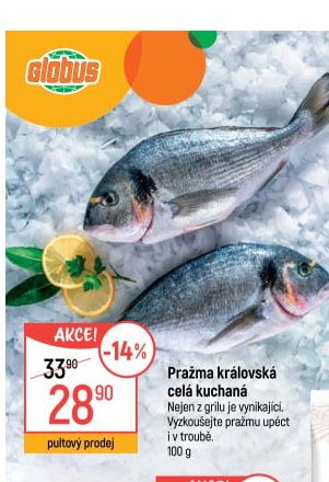 Pražma královská celá kuchaná