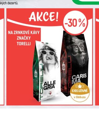 Zrnkové kávy Torelli