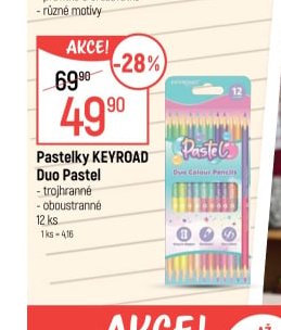 Pastelky KEYROAD Duo Pastel