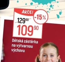 Dětská zástěrka na výtvarnou výchovu