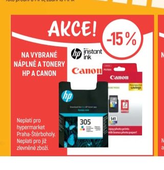 Náplně a tonery HP a Canon