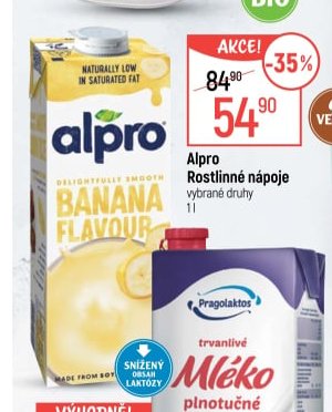 Alpro rostlinné nápoje