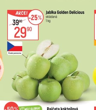 Jablka Golden Delicious