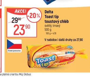 Delta Toast tip toustový chléb