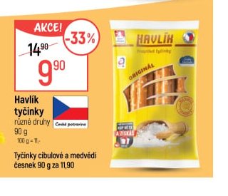 Havlík tyčinky