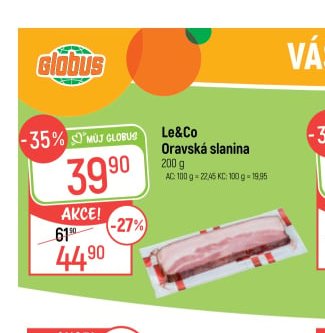 Le&Co Oravská slanina 200 g