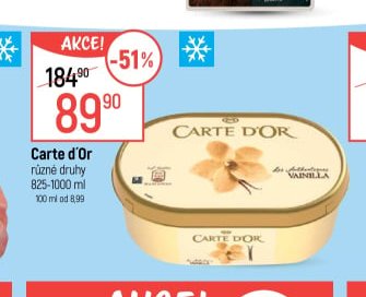 Carte d'Or různé druhy 825-1000 ml