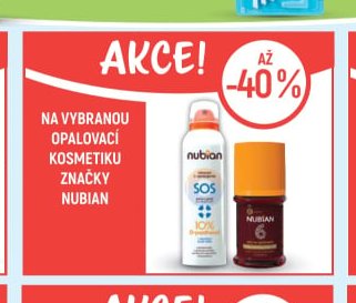 Nubian opalovací kosmetika