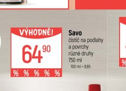 Savo čistič na podlahy a povrchy