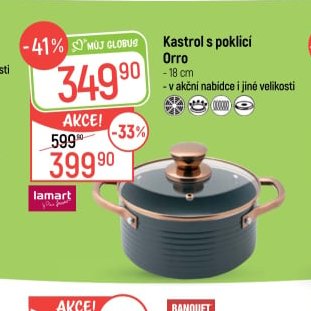 Kastrol s poklicí Orro 18 cm