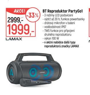 BT Reproduktor PartyGo1