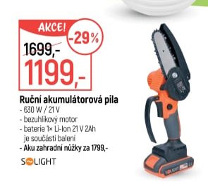 Ruční akumulátorová pila