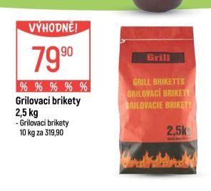 Grilovací brikety 2,5 kg