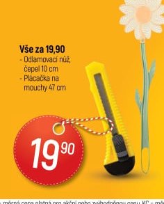 Odlamovací nůž, Plácačka na mouchy