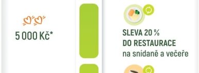 SLEVA 20 % DO RESTAURACE na snídaně a večeře