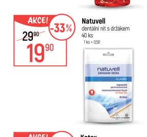 Natuvell dentální nit s držákem
