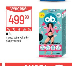 O.B. menstruační kalhotky