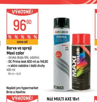 Barva ve spreji Maxi color