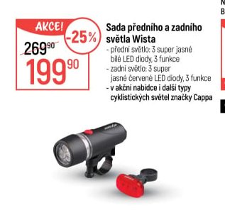 Sada předního a zadního světla Wista