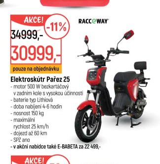 Elektroskútr Pařez 25