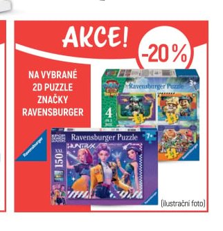 NA VYBRANÉ 2D PUZZLE ZNAČKY RAVENSBURGER