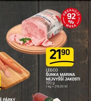 LE&CO ŠUNKA MARINA ŠUNKA JAKOSTI