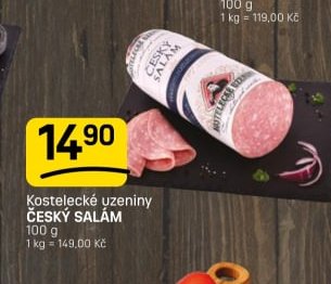 Kostelecké uzeniny ČESKÝ SALÁM