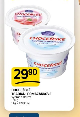 CHOCEŇSKÉ TRADIČNÍ POMAZÁNKOVÉ