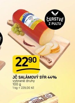 JČ SALÁMOVÝ SÝR 44%
