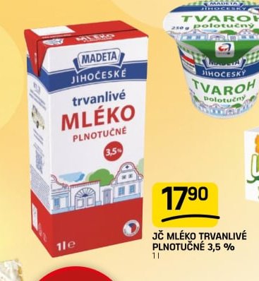 JČ MLÉKO TRVANLIVÉ PLNOTUČNÉ 3,5 %