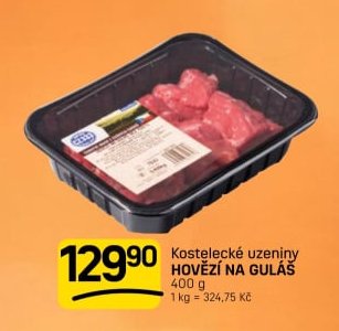 Kostelecké uzeniny HOVĚZÍ NA GULÁŠ