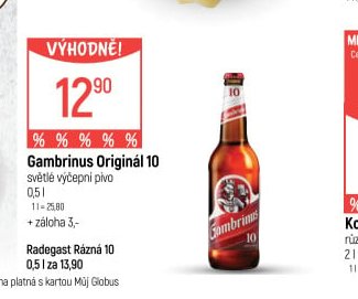 Gambrinus Originál 10 0,5 l