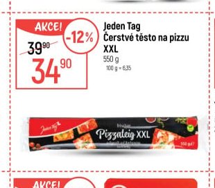 Jeden Tag Čerstvé těsto na pizzu XXL