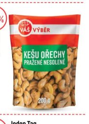 Váš výběr Kešu ořechy pražené nesolené