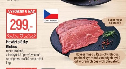 Hovězí plátky Globus