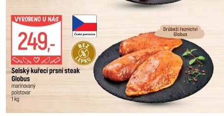 Selský kuřecí prsní steak Globus