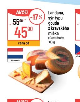 Landana, sýr typu gouda z kravského mléka